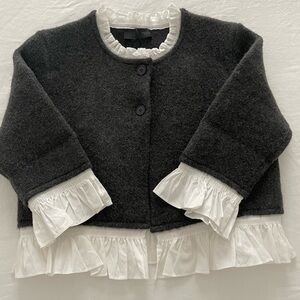 NWT Zara Poplin Trim Cardigan - Small